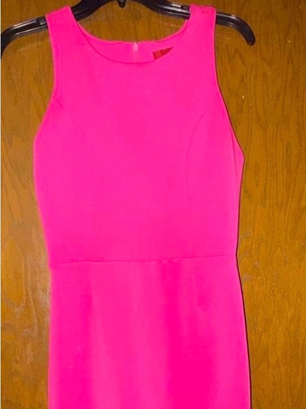 Saks Fifth Avenue Bright Hot Pink Midi Sheath Dress